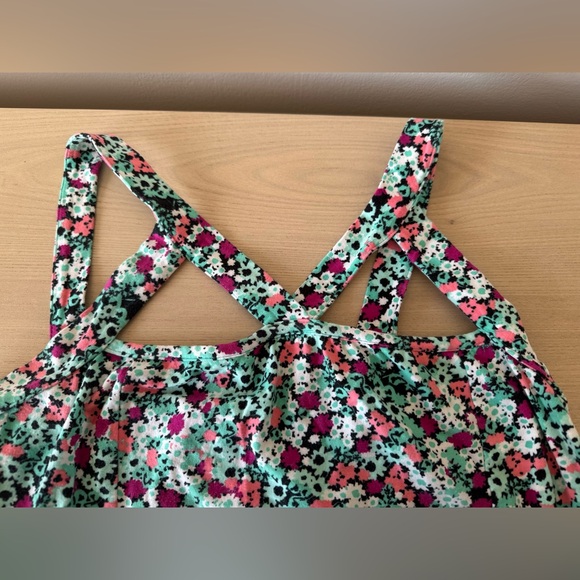 Charlotte Russe Green Floral Strappy Sundress /Size XL - Picture 4 of 11